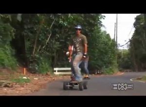 Electric Skateboards on Hawaiian Extreme Sports TV- circle Oahu island tour off road esk8 action