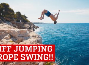 Extreme Cliff Jumping & Giant Rope Swing | Daredevils
